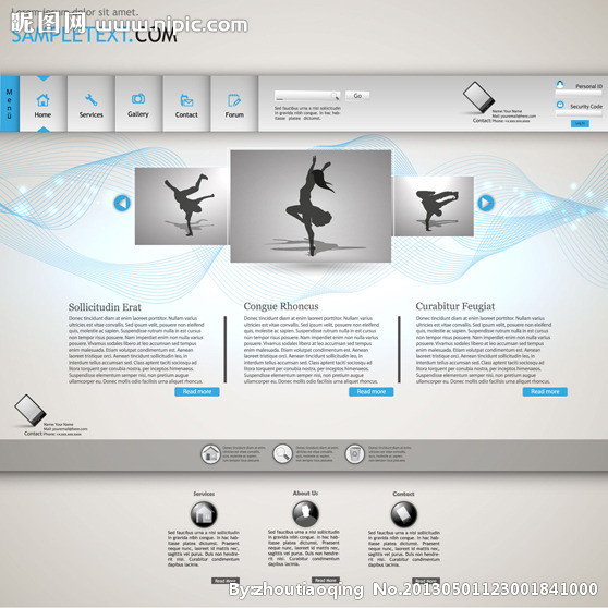 網(wǎng)站網(wǎng)頁設(shè)計(jì)模板與矢量圖 助力廣告設(shè)計(jì)的專業(yè)圖庫